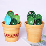 Ceramic Cactus  Measuring Spoon Set