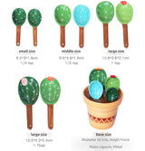 Ceramic Cactus  Measuring Spoon Set