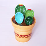 Ceramic Cactus  Measuring Spoon Set