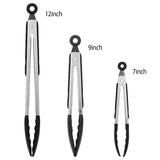 3 Piece  Stainless Steel Kitchen Tongs
